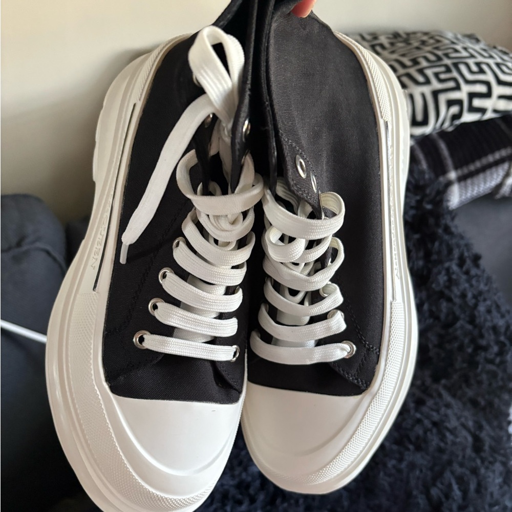 Black and White Ankle Boots